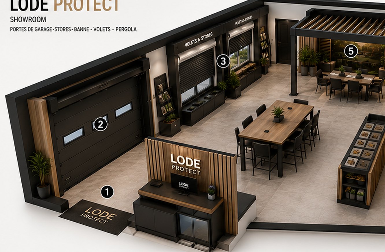 Projet du showroom LODE Protect